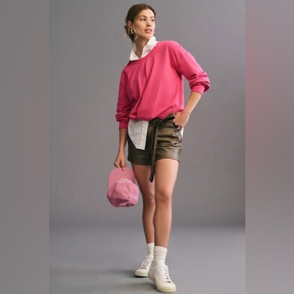 Women’s XXS Anthropologie (Maeve) Pink Sweatshirt - Picture 2 of 6